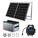 Xoro Solar SPS 1024 mit Wechselrichter und 2x Solarpanels