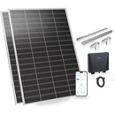 SUNSHARE 400 W Ray Lite Module Balkonkraftwerk Set mit Smart Mikro-Wechselrichter und Halterung