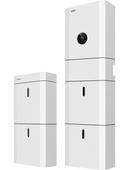 PV-Komplett Set 20,64kWp mit 48 Solarmodule von Sunova, Glas/Glas TopCon, N-Typ, dem KSTAR-Wechselrichter E10KT und 4 Batteriespeichermodulen mit 18,4 kWh Speicher