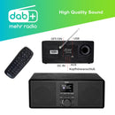 XORO DAB 700 IR - Stereo Internet Radio, DAB+/UKW, WLAN, Spotify Connect, Bluetooth, USB Mediaplayer, 2x10 Watt Stereo-Lautsprecher, Weckfunktion, Farbdisplay