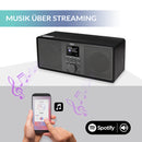 XORO DAB 700 IR - Stereo Internet Radio, DAB+/UKW, WLAN, Spotify Connect, Bluetooth, USB Mediaplayer, 2x10 Watt Stereo-Lautsprecher, Weckfunktion, Farbdisplay