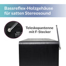 XORO DAB 700 IR - Stereo Internet Radio, DAB+/UKW, WLAN, Spotify Connect, Bluetooth, USB Mediaplayer, 2x10 Watt Stereo-Lautsprecher, Weckfunktion, Farbdisplay