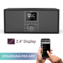 XORO DAB 700 IR - Stereo Internet Radio, DAB+/UKW, WLAN, Spotify Connect, Bluetooth, USB Mediaplayer, 2x10 Watt Stereo-Lautsprecher, Weckfunktion, Farbdisplay