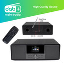 XORO HMT 600 V2 - Internetradio mit CD-Player, DAB/DAB+/FM Radio, WLAN, Bluetooth, Podcast, USB MP3 Mediaplayer, Spotify Connect, MP3-Streaming (UPnP), AUX IN, 2 x 10 Watt Lautsprecher (Stereo)