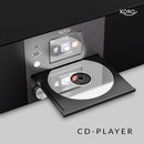 XORO HMT 620 Internetradio mit CD-Player, DAB/DAB+/FM Radio, WLAN, Bluetooth, Spotify Connect, MP3 USB Player, Netzwerkstreaming, AUX IN, 2 x 10 Watt Lautsprecher (Stereo), externe Antenne F-Anschluß
