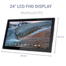 XORO MegaPAD 2404 V7, 24 Zoll Tablet-PC, Android 13, SixCore, 4GB RAM, 64 GB Speicher, WLAN ax, Gigabit-LAN & USB-C