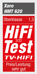 XORO HMT 620 Internetradio mit CD-Player, DAB/DAB+/FM Radio, WLAN, Bluetooth, Spotify Connect, MP3 USB Player, Netzwerkstreaming, AUX IN, 2 x 10 Watt Lautsprecher (Stereo), externe Antenne F-Anschluß