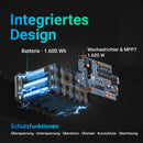 ALLWEI Balkonkraftwerk Speicher System — Komplettset 3,2 kWh / BM1600-2 Basis 1,6 kWh / B160 Erweiterung, LiFePO4, 1600W, erweiterbar bis 8 kWh, IP65, Plug & Play