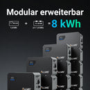 ALLWEI Balkonkraftwerk Speicher System — Komplettset 3,2 kWh / BM1600-2 Basis 1,6 kWh / B160 Erweiterung, LiFePO4, 1600W, erweiterbar bis 8 kWh, IP65, Plug & Play