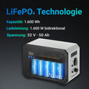 ALLWEI Balkonkraftwerk Speicher System — Komplettset 3,2 kWh / BM1600-2 Basis 1,6 kWh / B160 Erweiterung, LiFePO4, 1600W, erweiterbar bis 8 kWh, IP65, Plug & Play