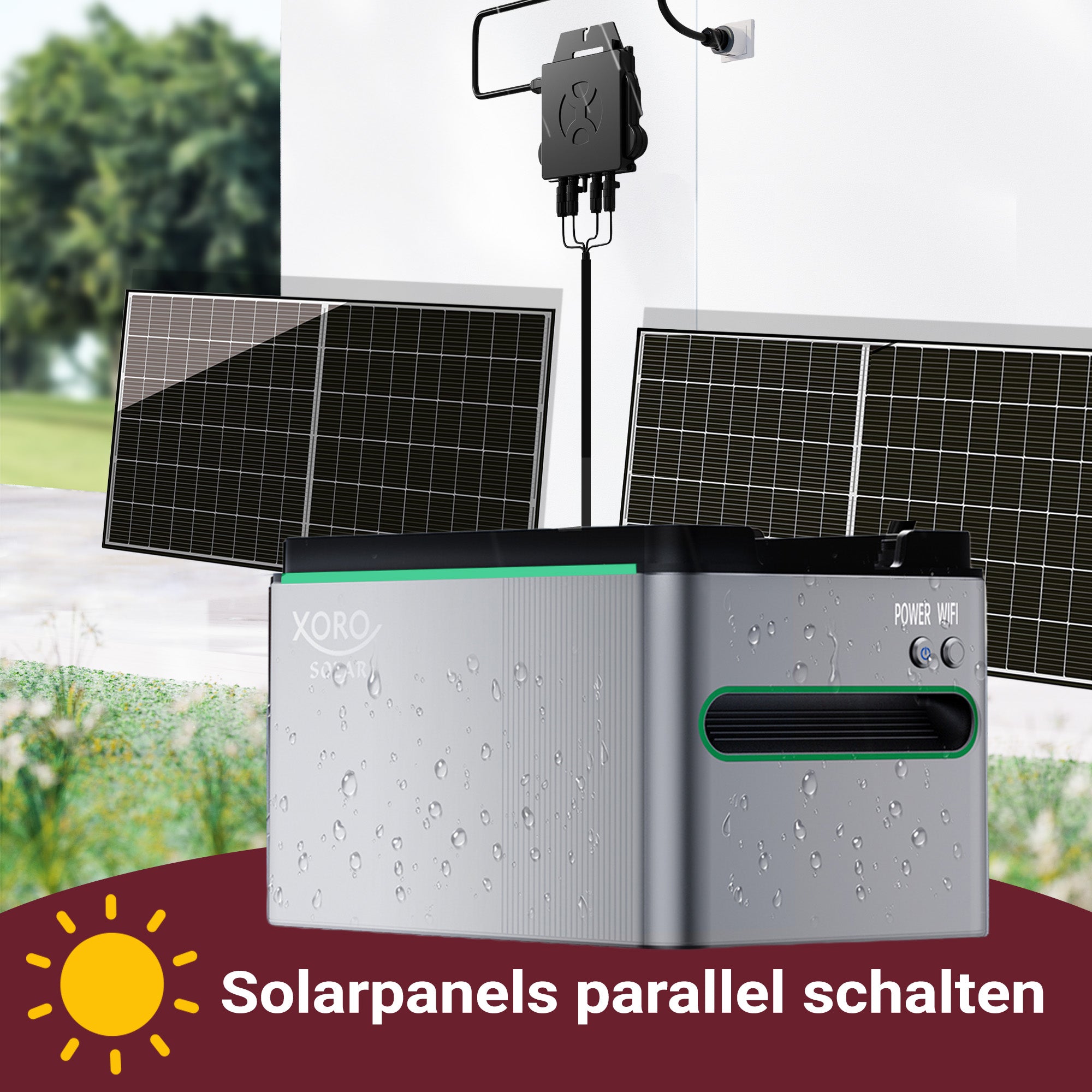 SPS 1124 Balkonkraftwerk 860W Anschlussgrafik