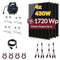 Balkonkraftwerk 1720W Komplettset mit 4 x 430W Bifalzial Module Glas-Glas der Marke Sunova Solar, Steckdose, APsystems Wechselrichter, 5 Meter Schutzkontakt-, 4 x 2 Meter DC-Kabel, 2 x Adapter Paar Y-Type 1 auf 2