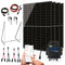 Balkonkraftwerk 1720W Komplettset mit 4 x 430W Bifalzial Module Glas-Glas der Marke Sunova Solar, Steckdose, APsystems Wechselrichter, 5 Meter Schutzkontakt-, 4 x 2 Meter DC-Kabel, 2 x Adapter Paar Y-Type 1 auf 2