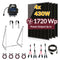 Balkonkraftwerk 1720W Komplettset mit 4 x 430W Bifalzial Module Glas-Glas der Marke Sunova Solar, Steckdose, APsystems Wechselrichter, 5 Meter Schutzkontakt-, 4 x 2 Meter DC-Kabel, 2 x Adapter Paar Y-Type 1 auf 2