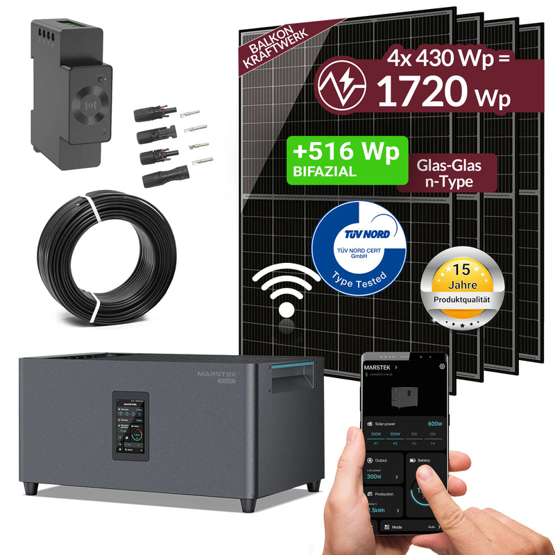 Marstek Jupiter C Plus + CT002 Set, 50m Solarkabelrolle mit Verbindern, Hauptbild