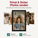 XORO CPF 10CF – 10,1" Digitaler WLAN Bilderrahmen, Schwarz, 1280x800 HD IPS Touchscreen, 16GB Speicher, Auto-Rotation & Sofort-Foto-/Video-Sharing