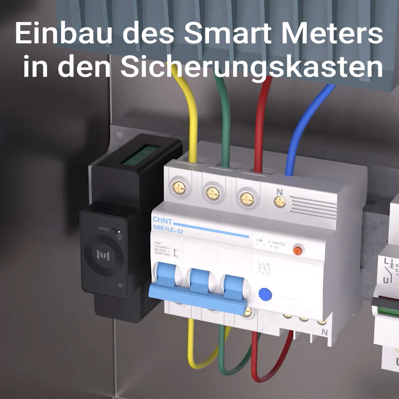 Marstek CT002 Smart Meter Einbau Sicherungskasten