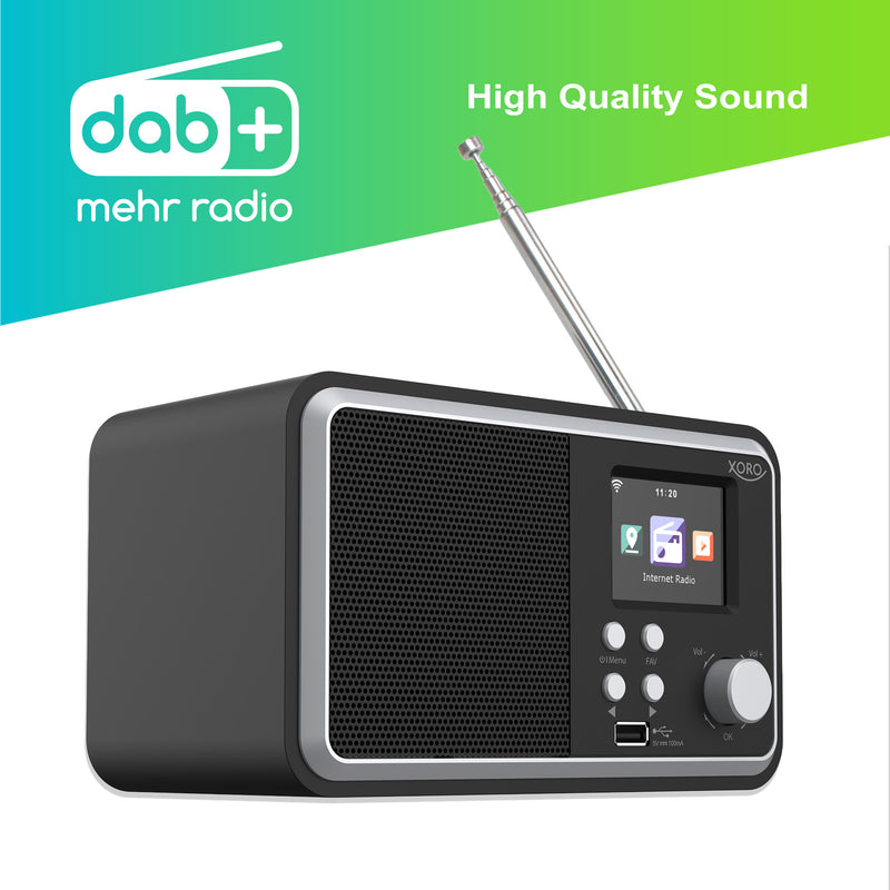 XORO DAB 300 IR: Vielseitige und leistungsstarke Internetradio mit DAB+ Empfang für erstklassiges Entertainment in Ihrem Zuhause!
