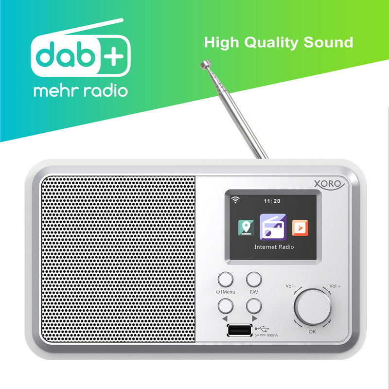 XORO DAB 300 IR: Vielseitige und leistungsstarke Internetradio mit DAB+ Empfang für erstklassiges Entertainment in Ihrem Zuhause!