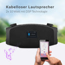 XORO DAB 800 – Robustes Outdoor Radio mit DAB+/FM, Bluetooth 5.0, USB & AUX, 2x 10W Lautsprecher, Favoritenspeicher, Wecker & bis zu 12 Std. Akkulaufzeit – Perfekt für Garten, Werkstatt & Camping