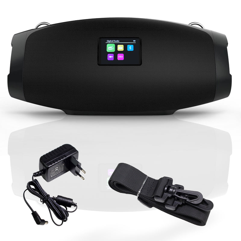 XORO DAB 800 – Robustes Outdoor Radio mit DAB+/FM, Bluetooth 5.0, USB & AUX, 2x 10W Lautsprecher, Favoritenspeicher, Wecker & bis zu 12 Std. Akkulaufzeit – Perfekt für Garten, Werkstatt & Camping