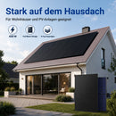 XORO SOLAR - Erweiterbares Plug & Play Balkonkraftwerk Set aus SPS 2155 und SPB 215X bis 4032 Wh Kapazität, 1720W Solarpanels, Wechselrichter & 5m Schutzkontaktkabel