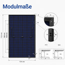 XORO SOLAR Balkonkraftwerk 1720 Wp Set mit 4032 Wh Speicher – 4x 430 W DAH Solar bifaziale Module, SPS 2155 & SPB 215X, APsystems EZ1-M Wechselrichter & 5 m Kabel