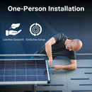 SUNSHARE Ray Lite 400W & 800W Mini-Balkonkraftwerk Sets mit Halterung und 1024 Wh SPS 1124 Stromspeicher - platzsparendes Komplettset für Stadtwohnungen