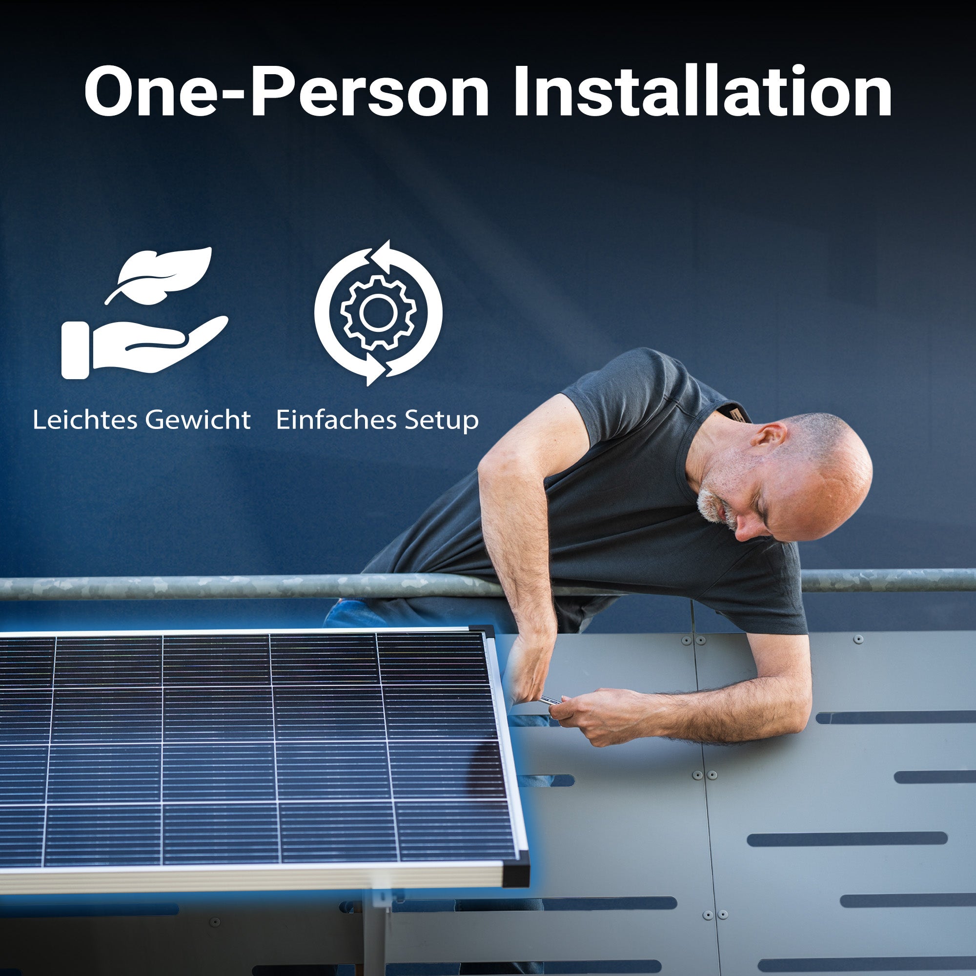 SUNSHARE Ray Lite 800 W Mini-Balkonkraftwerk mit Halterung und 1024 Wh SPS 1124 Stromspeicher - platzsparendes Komplettset für Stadtwohnungen