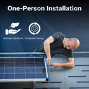 SUNSHARE Ray Lite 800 W Mini-Balkonkraftwerk mit Halterung und 1024 Wh SPS 1124 Stromspeicher - platzsparendes Komplettset für Stadtwohnungen