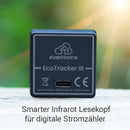 everHome EcoTracker IR Lesekopf für digitale Stromzähler – Verbrauch, Einspeisung & Energiefluss per App