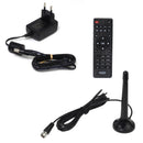 Zubehör des XORO HFT 440 Pro mit Netzteil, Fernbedienung und DAB+/FM-Antenne