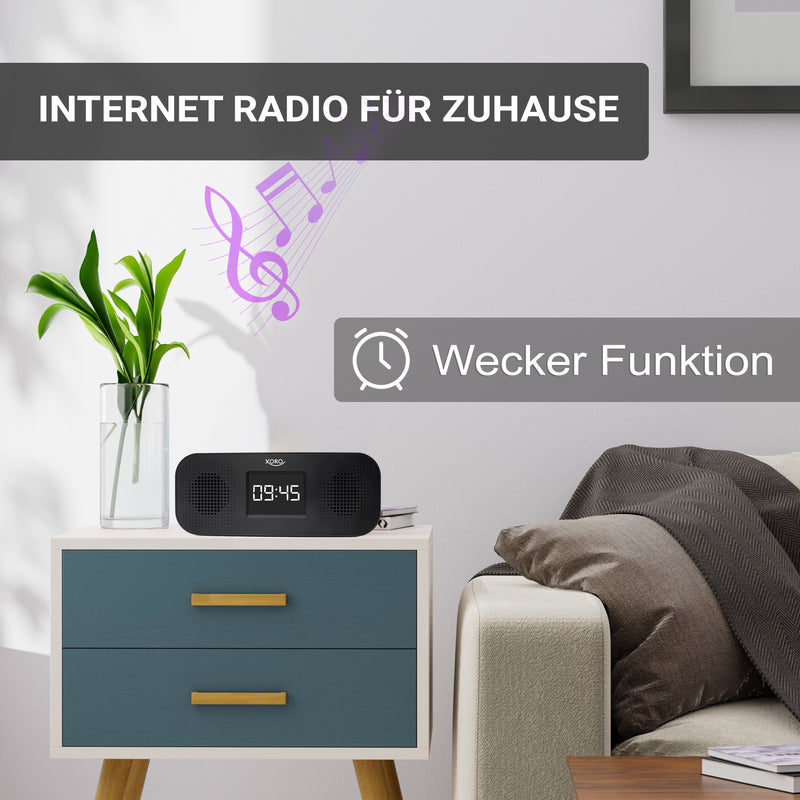XORO HMT 425 Basic: Dein smarter Wecker & Internetradio – Sanft aufwachen, endlos Musik genießen