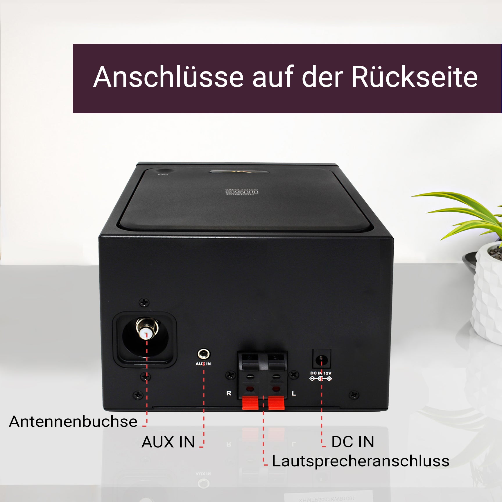 XORO HMT 500 PRO V2 - Mikro Stereoanlage (Internet-/DAB+/UKW-Radio, CD Player, Bluetooth, USB Mediaplayer, 2.4