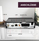 Anschlüsse des XORO HRS 2610 V3 Satellitenreceivers mit HDMI, SCART, S/PDIF und LNB-Eingang