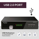 XORO HRS 2610 V3 HD-Receiver für digitales Satellitenfernsehen mit USB-Mediaplayer