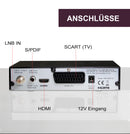 XORO HRS 8659 V2 HD DVB-S2 Satellitenreceiver mit HDMI, SCART, USB-Mediaplayer, Unicable 1+2 und 12V-Eingang
