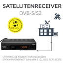 XORO HRS 8659 V2 HD DVB-S2 Satellitenreceiver mit HDMI, SCART, USB-Mediaplayer, Unicable 1+2 und 12V-Eingang