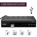 XORO HRS 8659 V2 HD DVB-S2 Satellitenreceiver mit HDMI, SCART, USB-Mediaplayer, Unicable 1+2 und 12V-Eingang