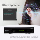 XORO HRS 8659 V2 HD DVB-S2 Satellitenreceiver mit HDMI, SCART, USB-Mediaplayer, Unicable 1+2 und 12V-Eingang