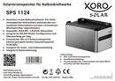 XORO SOLAR SPS 1124 erweiterbarer Balkonkraftwerkspeicher mit 1024 Wh LiFePO4 Akku, Dual MPPT 1200W Eingang, 800W Ausgang, für den Innen- und Außenbereich IP65, Plug & Play