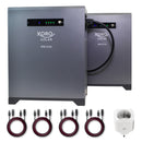XORO SOLAR SPS 2155 Balkonkraftwerkspeicher mit SPB 215X Erweiterung, 4032 Wh, 16A2 Smart Plug, 4 kWh Gesamtleistung, LiFePO4 Akku, Dual MPPT 2x800W Eingang, 800W Ausgang für den Innen- und Außenbereich IP65, Plug & Play