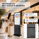 Digital Signage Display mit 8 MP Kamera und integrierten Lautsprechern für Präsentationen und Kommunikation
