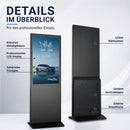 XORO MegaPAD Signage 43T – 43 Zoll Full-HD Digital Signage mit Infrarot-Touch, Android 11, WLAN & Fernverwaltung