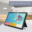 XORO MegaPAD 1333 Pro 2 im Einsatz als Home-Office Tablet mit ausklappbarem Standfuß auf einem Schreibtisch.