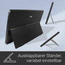 XORO MegaPAD 1333 Pro 2 mit integriertem, variabel einstellbarem Standfuß auf der Rückseite.