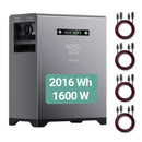 XORO SOLAR SPS 2155 Balkonkraftwerkspeicher mit 2 kWh LiFePO4 Akku, Dual MPPT 2x800W Eingang, 800W Ausgang für den Innen- und Außenbereich IP65, Plug & Play