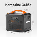 NEWSMY - 1102.5Wh Tragbare Powerstation LiMnFePO4 mit 230V/1200W (Spitze 2400W) Reine Sinuswelle Steckdose, 1,2 Stunden Schnellladung, PD100W-Ausgang Mobile Stromspeicher (Tragbare Powerstation 1200W)