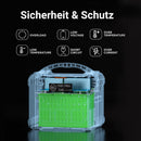 NEWSMY - 1102.5Wh Tragbare Powerstation LiMnFePO4 mit 230V/1200W (Spitze 2400W) Reine Sinuswelle Steckdose, 1,2 Stunden Schnellladung, PD100W-Ausgang Mobile Stromspeicher (Tragbare Powerstation 1200W)