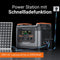 Newsmy Powerstation 2047,5 Wh Ultra-Fast-Aufladen von 0-100% in 1 Std., Mobiler Stromspeicher, 1200 W DC-In, 2400W AC-Out, und 4x USB-C Ausgang, Solargenerator-LiMnFePO4-Akku für Camping, Heim-Backup